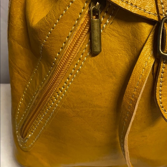 Moroccan Leather Backpack - Picture 3 of 12